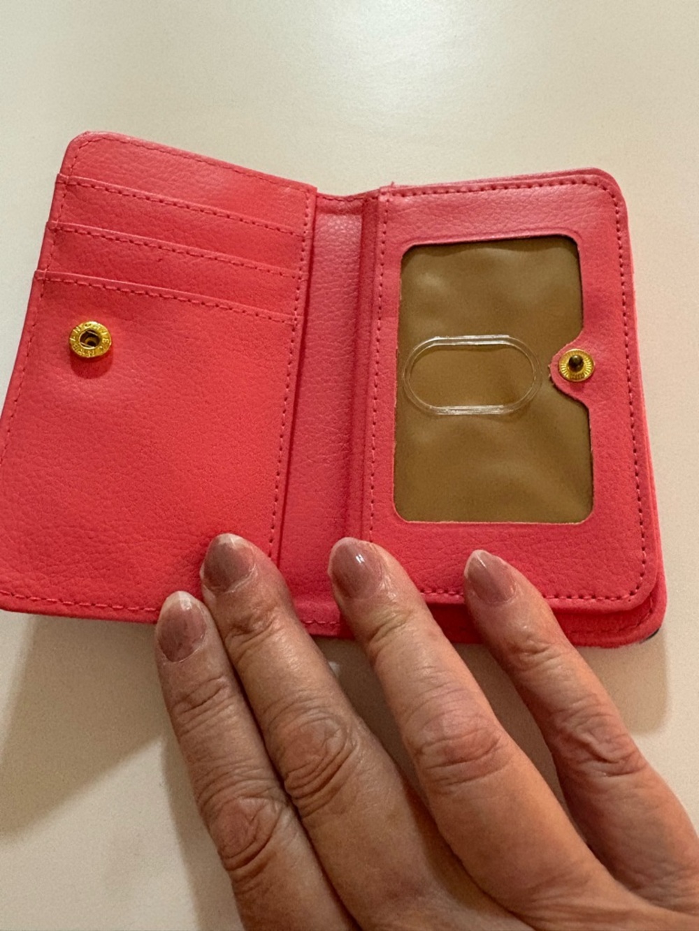 Source Unknown Multicolor Pink Yellow Blue Card Holder - Picture 2 of 6
